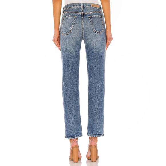 GRLFRND Helena distressed straight leg high waist jeans in Ready To Go Sz 28 NEW - Picture 3 of 9